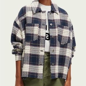 Checked padded overshirt | Women